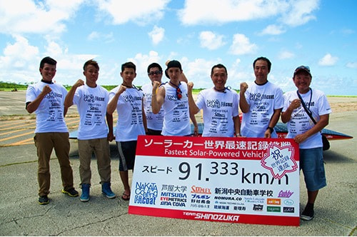 篠塚建次郎　2014年ソーラーカー世界最速ギネス記録