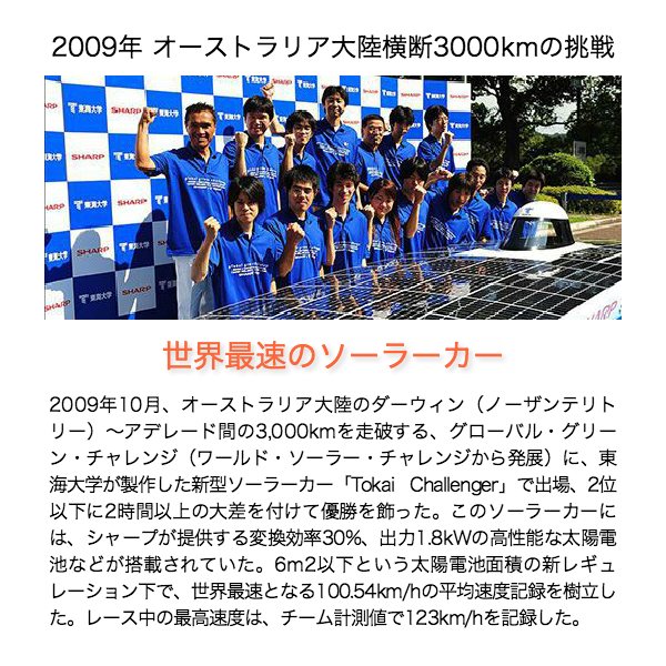 世界最速のソーラーカーの記事